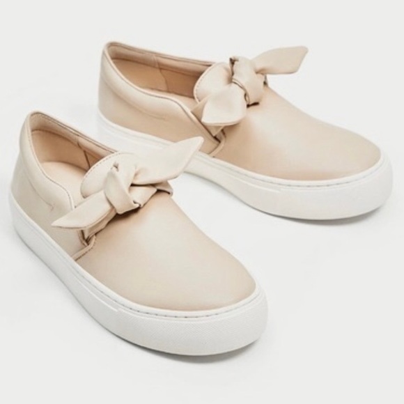 zara nude sneakers